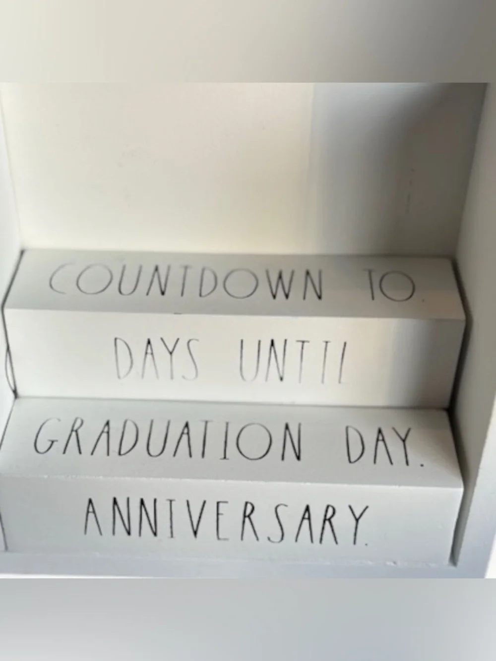 Rae Dunn Countdown Block Set Wedding Holiday Days Until Calendar Decor